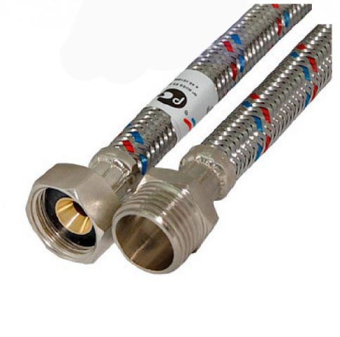 FRESSO PROF Подводка гибкая для воды Г1/2-Ш1/2 1м (арт. 573226)