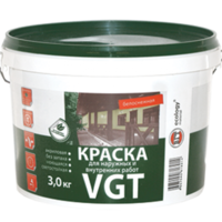 Краска для наружных и внутренних работ «белоснежная» ВД-АК-1180 «VGT» 