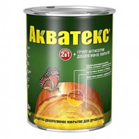 Защитно-декоративное покрытие для древесины Акватекс 2в1 орегон 0,8 кг