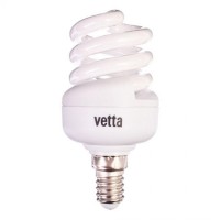 Лампа энергосберегающая, E14, 11W, 2700K, полная спираль, трубка Т2 "VETTA" (арт. 925376)