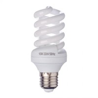 Лампа энергосберегающая, E27, 15W, 4100K, полн. спираль "FORZA" (арт. 925019)
