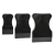 Набор черных резиновых шпателей 3 шт (40,60,80 мм) Россия (арт. 122103)